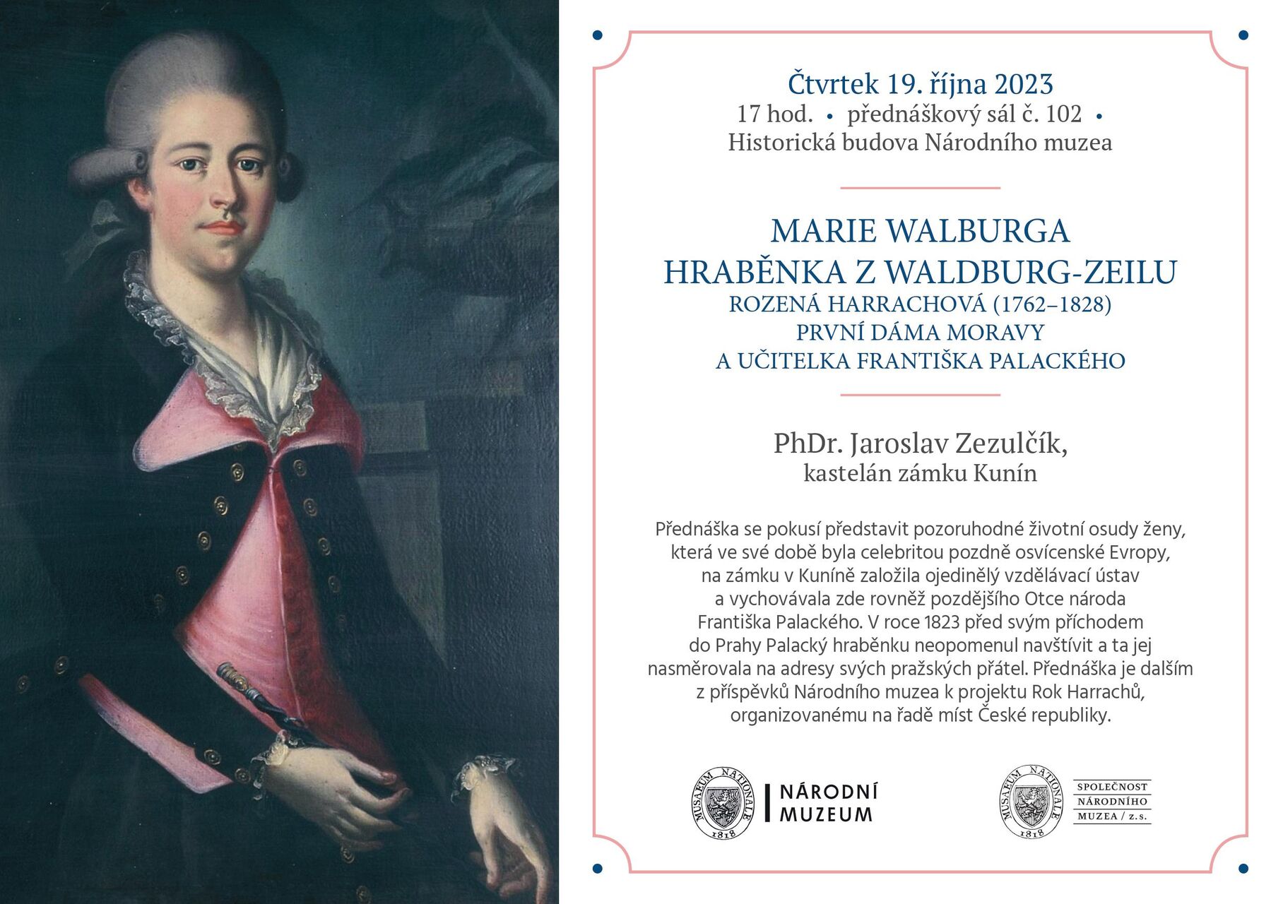 prednaska_harach_rijen_2 (002) PŘEDN&Aacute;&Scaron;KA - MARIE WALBURGA HRABĚNKA Z WALDBURG-ZEILU